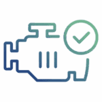 Engine diagnostics and maintenance service icon for Mobile Car Care